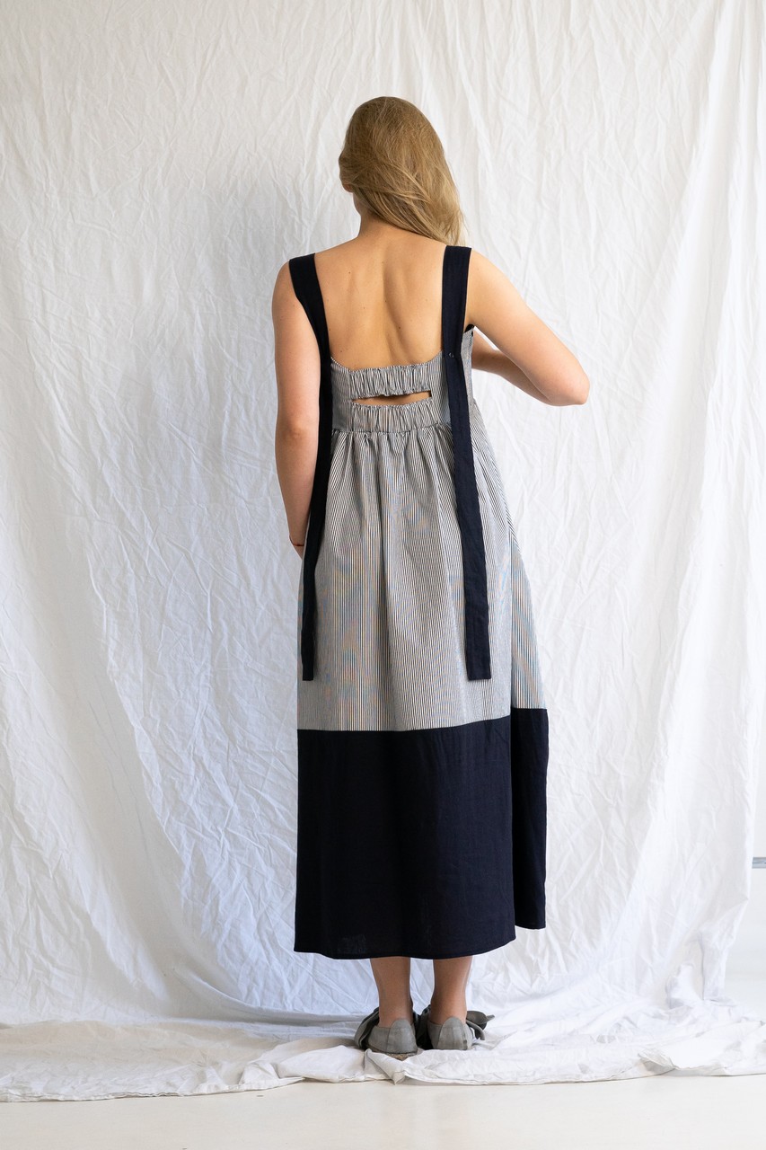 LONG NAVY DRESS - Slika 3