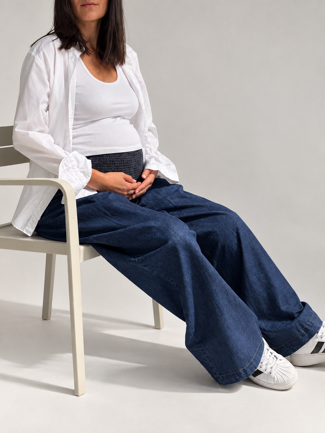 Soft Waist farmerke za trudnice – detalj kroja